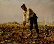 Jean-Franc Millet Man with a hoe oil painting artist